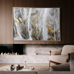 Floral 607 Canvas Art 60 x 40 cm / Black