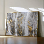 Floral 607 Canvas Art 60 x 40 cm / Black