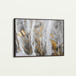Floral 607 Canvas Art 60 x 40 cm / Black