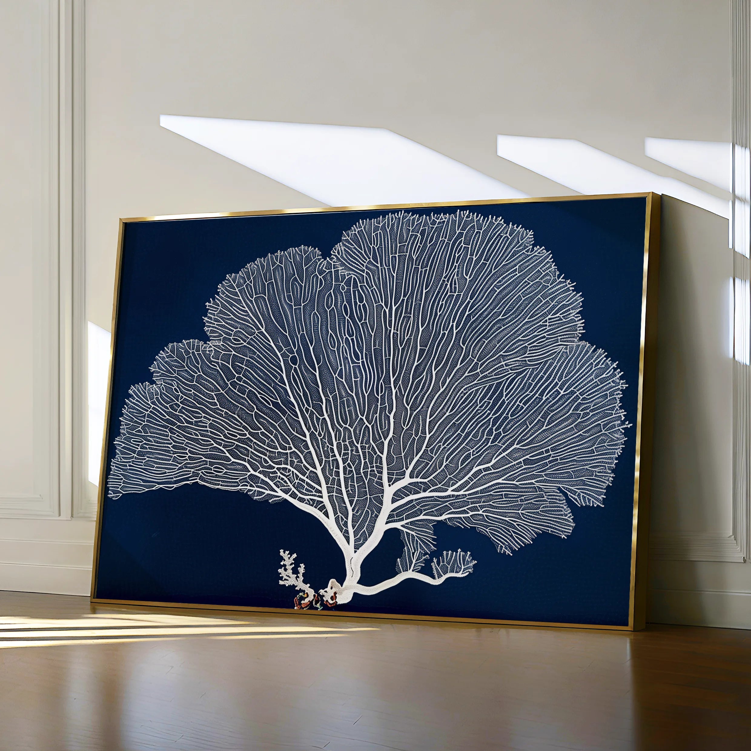Floral 609 Canvas Art 60 x 40 cm / Black