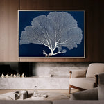 Floral 609 Canvas Art 60 x 40 cm / Black