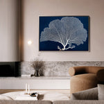 Floral 609 Canvas Art 60 x 40 cm / Black
