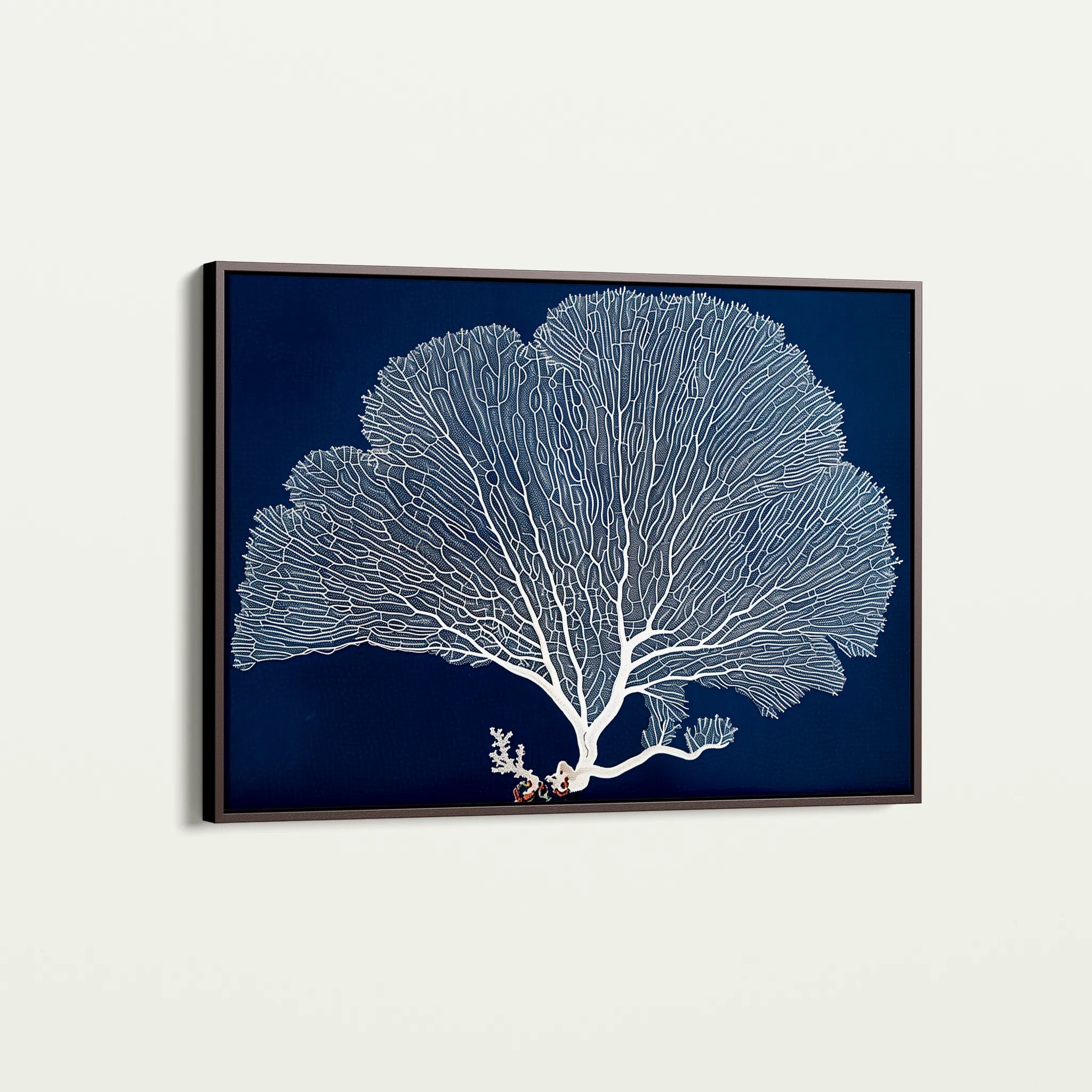 Floral 609 Canvas Art 60 x 40 cm / Black