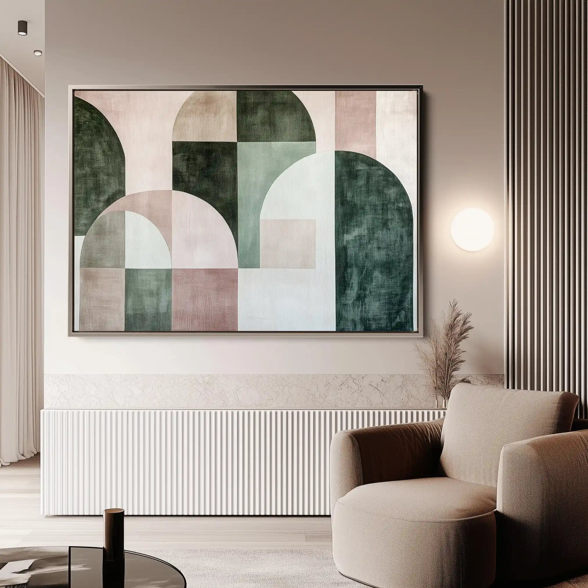 Abstract 610 Canvas Art 60 x 40 cm / Black