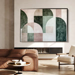 Abstract 610 Canvas Art 60 x 40 cm / Black