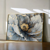 Floral 610 Canvas Art 60 x 40 cm / Black