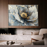 Floral 610 Canvas Art 60 x 40 cm / Black
