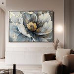 Floral 610 Canvas Art 60 x 40 cm / Black
