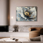 Floral 610 Canvas Art 60 x 40 cm / Black