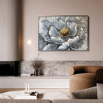 Floral 611 Canvas Art 60 x 40 cm / Black