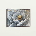 Floral 611 Canvas Art 60 x 40 cm / Black