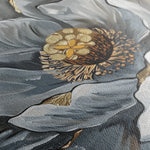 Floral 611 Canvas Art 60 x 40 cm / Black