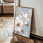 Floral 614 Canvas Art 60 x 40 cm / Black