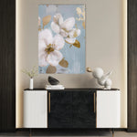 Floral 614 Canvas Art 60 x 40 cm / Black