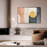 Abstract 616 Canvas Art 60 x 40 cm / Black
