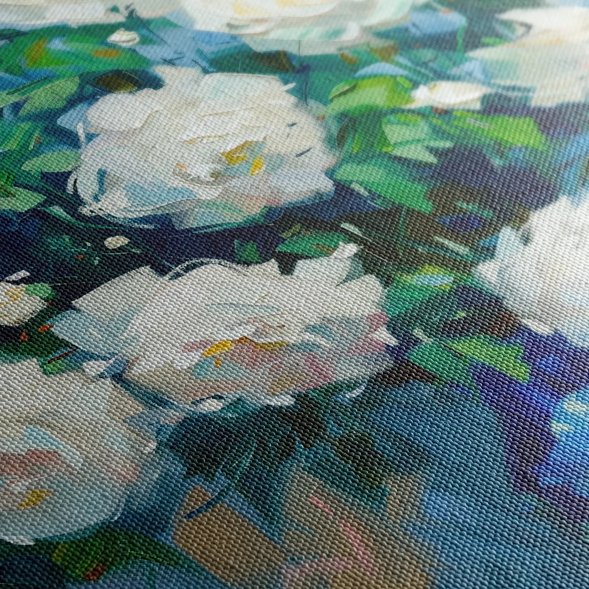 Floral 616 Canvas Art 60 x 40 cm / Black