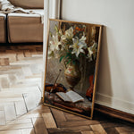 Floral 618 Canvas Art 60 x 40 cm / Black