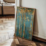 Floral 619 Canvas Art 60 x 40 cm / Black