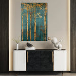 Floral 619 Canvas Art 60 x 40 cm / Black
