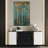 Floral 619 Canvas Art 60 x 40 cm / Black