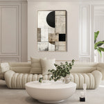 Abstract 620 Canvas Art 60 x 40 cm / Black