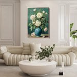 Floral 620 Canvas Art 60 x 40 cm / Black