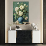 Floral 620 Canvas Art 60 x 40 cm / Black