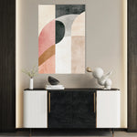 Abstract 621 Canvas Art 60 x 40 cm / Black