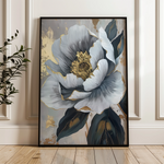 Floral 621 Canvas Art 60 x 40 cm / Black