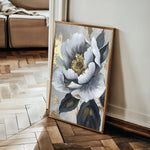 Floral 621 Canvas Art 60 x 40 cm / Black