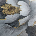 Floral 621 Canvas Art 60 x 40 cm / Black