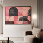 Abstract 622 Canvas Art 60 x 40 cm / Black