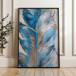 Floral 622 Canvas Art 60 x 40 cm / Black