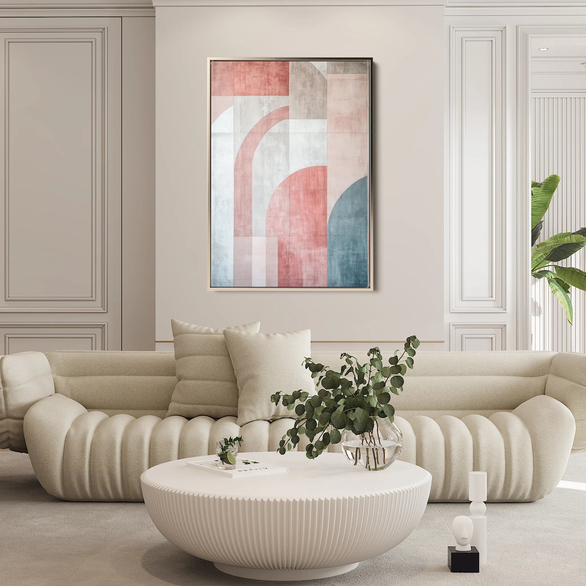 Abstract 623 Canvas Art 60 x 40 cm / Black