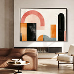 Abstract 624 Canvas Art 60 x 40 cm / Black