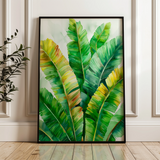Floral 624 Canvas Art 60 x 40 cm / Black
