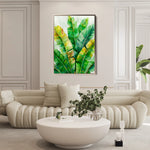 Floral 624 Canvas Art 60 x 40 cm / Black