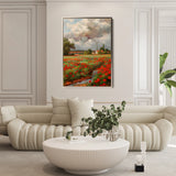 Floral 625 Canvas Art 60 x 40 cm / Black
