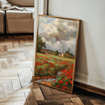 Floral 625 Canvas Art 60 x 40 cm / Black