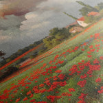 Floral 625 Canvas Art 60 x 40 cm / Black