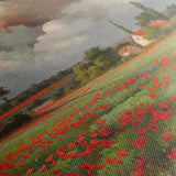 Floral 625 Canvas Art 60 x 40 cm / Black