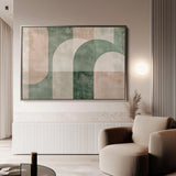 Abstract 626 Canvas Art 60 x 40 cm / Black