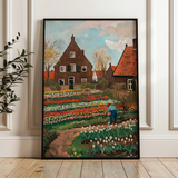 Floral 626 Canvas Art 60 x 40 cm / Black
