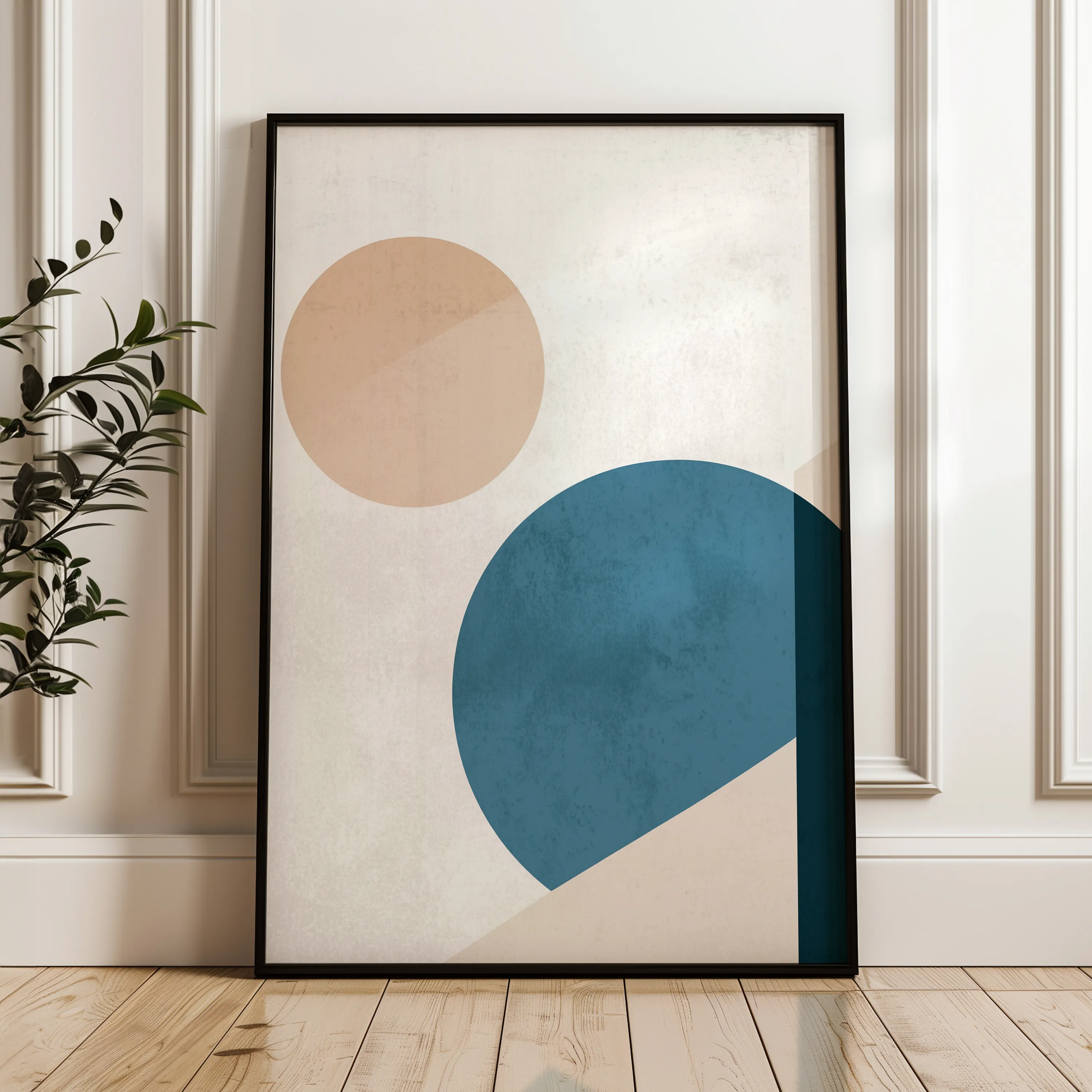 Abstract 627 Canvas Art 60 x 40 cm / Black