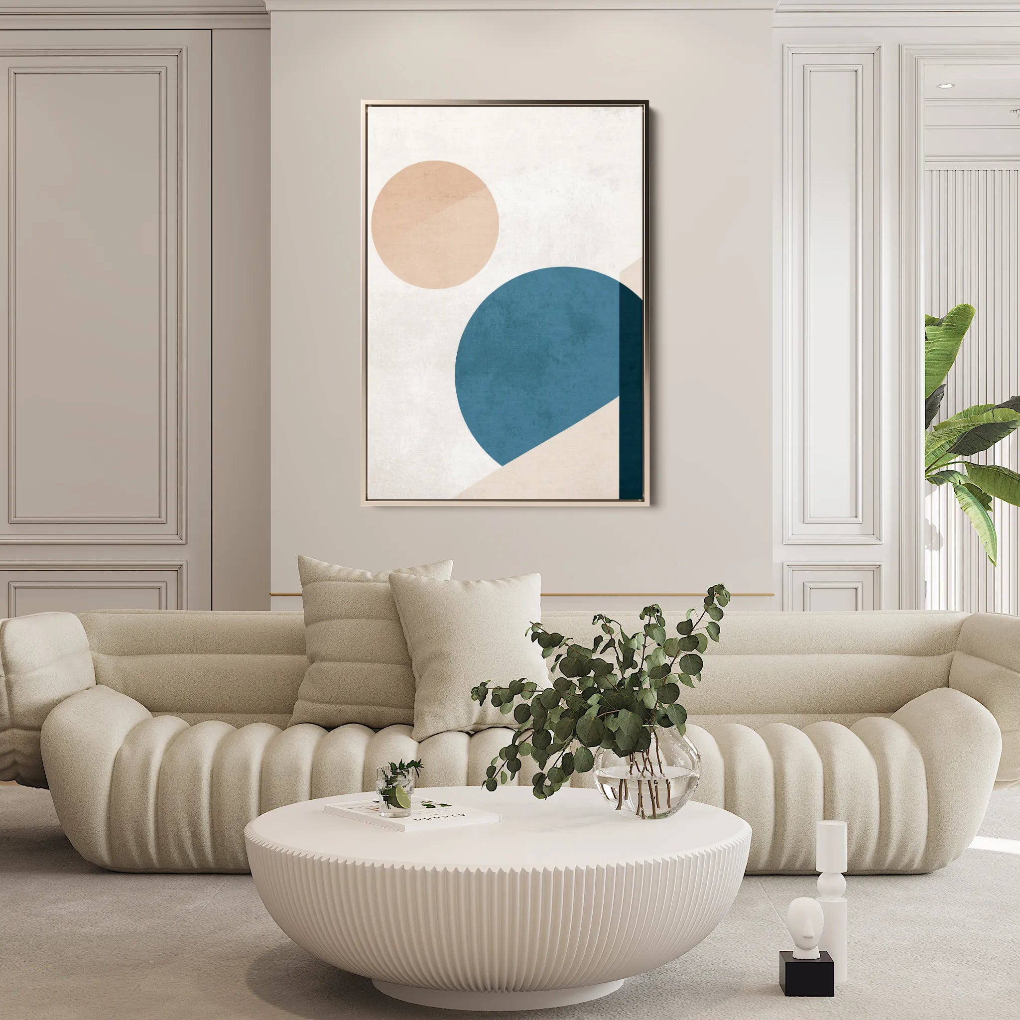 Abstract 627 Canvas Art 60 x 40 cm / Black