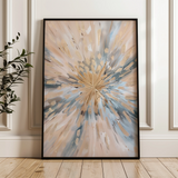 Floral 627 Canvas Art 60 x 40 cm / Black