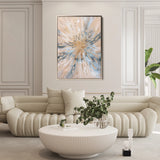 Floral 627 Canvas Art 60 x 40 cm / Black