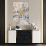 Floral 627 Canvas Art 60 x 40 cm / Black