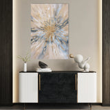 Floral 627 Canvas Art 60 x 40 cm / Black