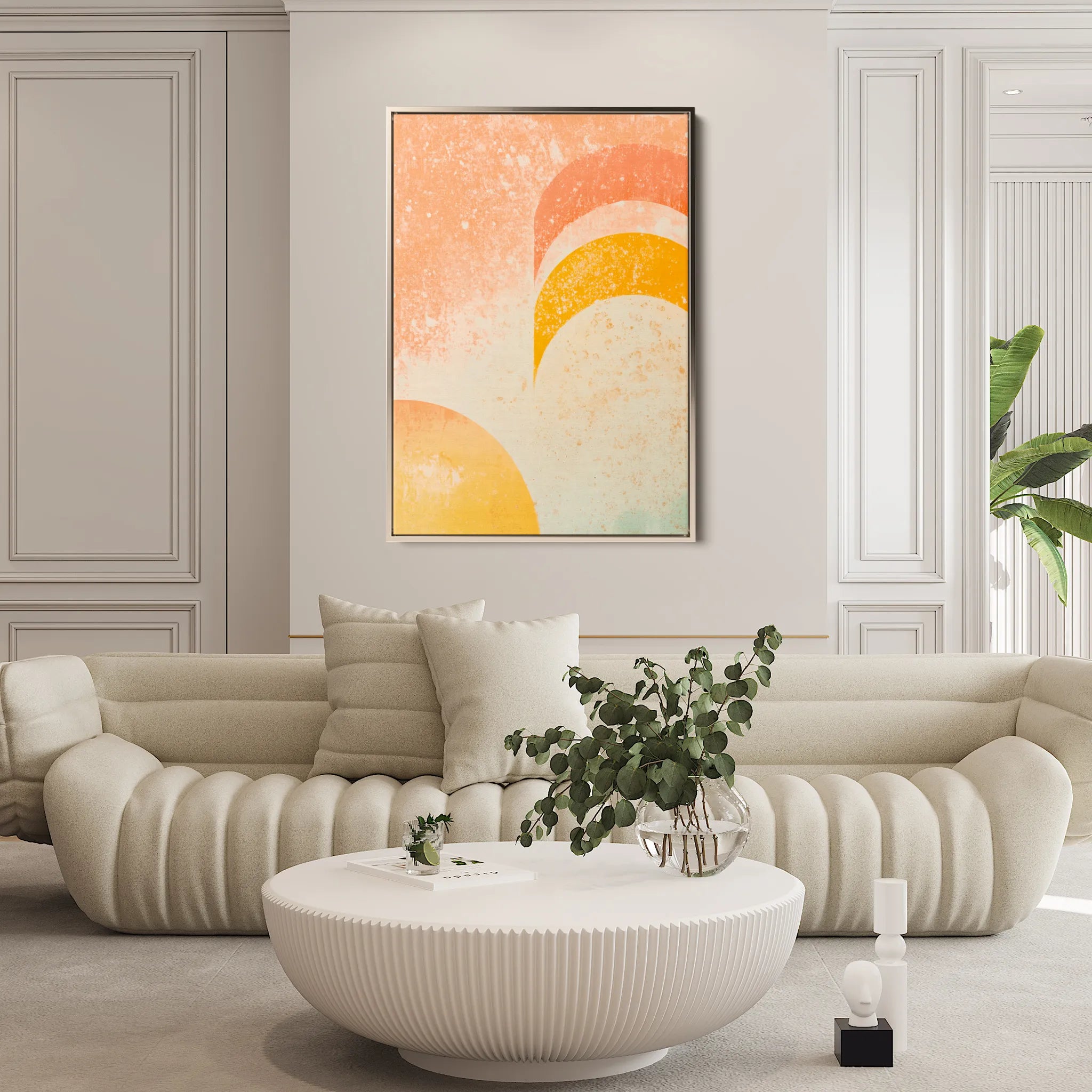 Abstract 628 Canvas Art 60 x 40 cm / Black